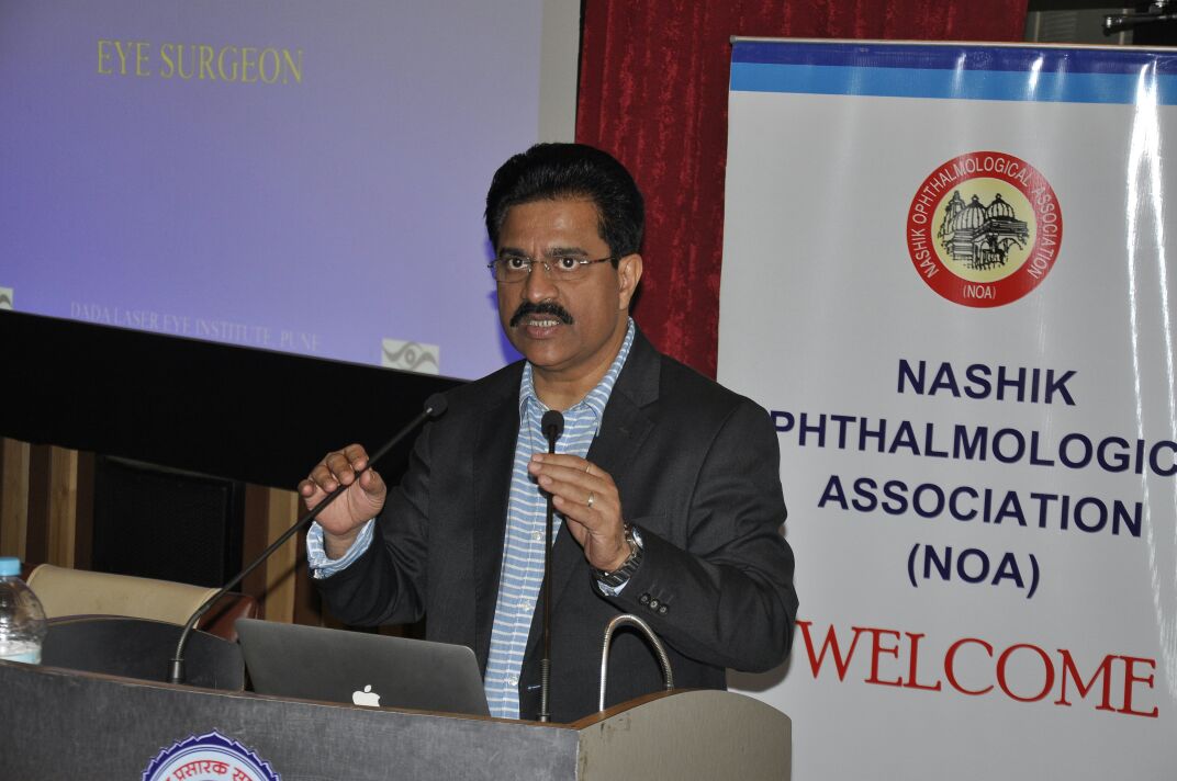 Dr Jeevan Ladi invited as faculty by Nashik Ophthalmic Society